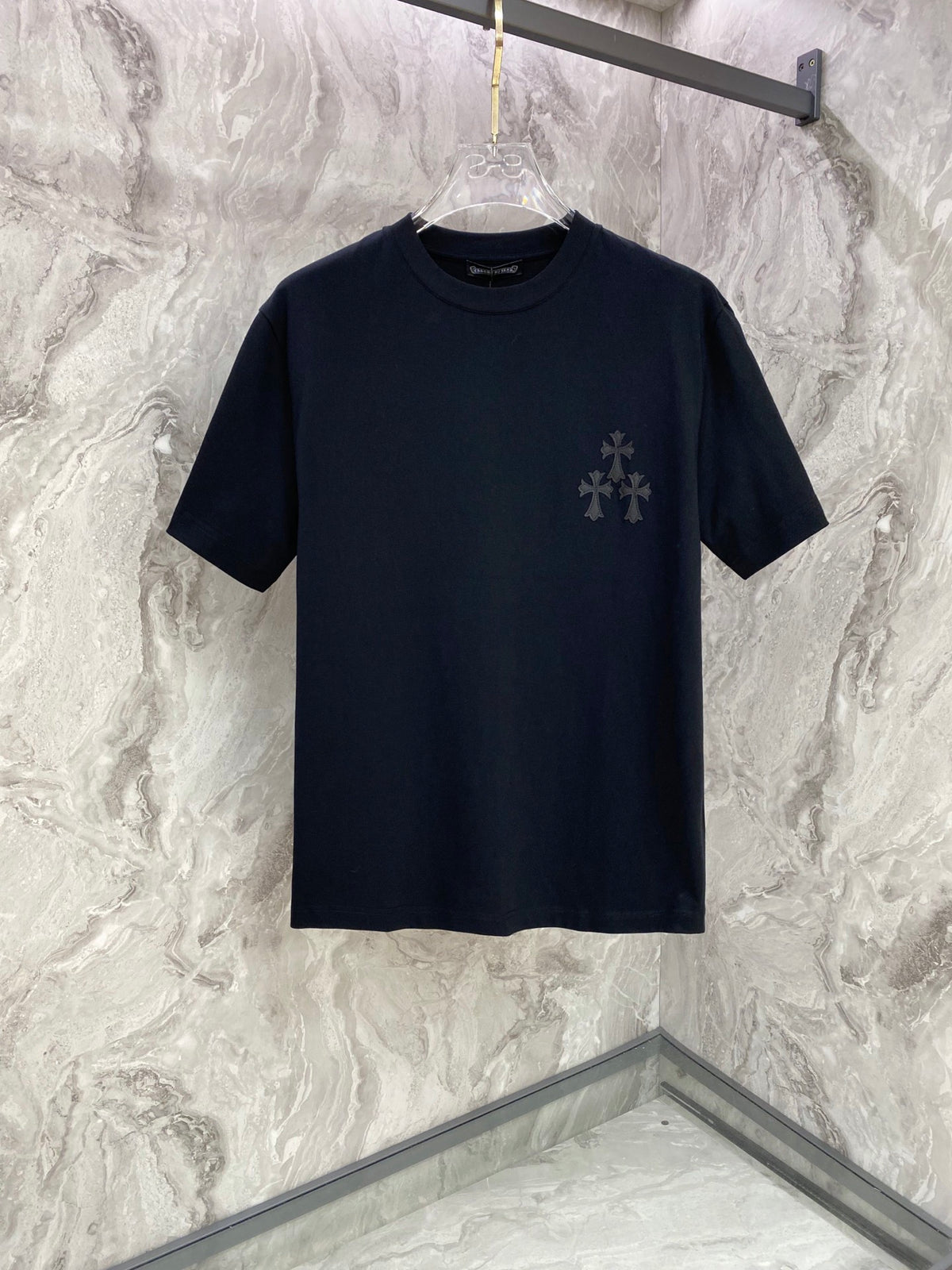 Polera Chrome Hearts 26SS verano nuevo cuello redondo manga corta polera - Estilo C CALIDAD ORIGINAL