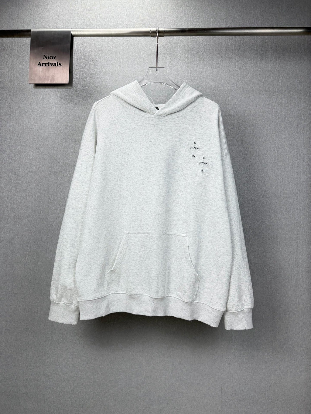 Sudadera Chrome Hearts 2026 nuevo bordado cruz logo Washed y desgastado para pareja con capucha - Estilo C CALIDAD ORIGINAL