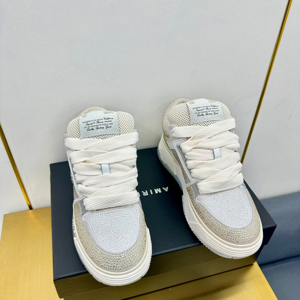 Amiri MA-1 Crystal – Beige/Dorado