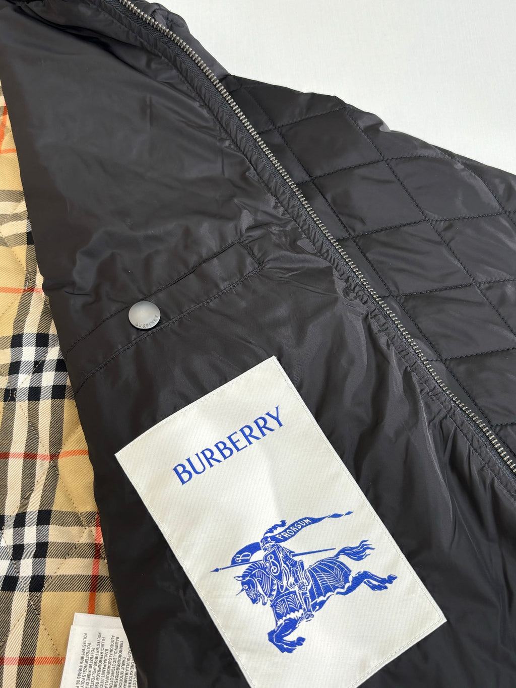 Chaqueta Burberry acolchado stand-up collar nylon chaqueta CALIDAD ORIGINAL