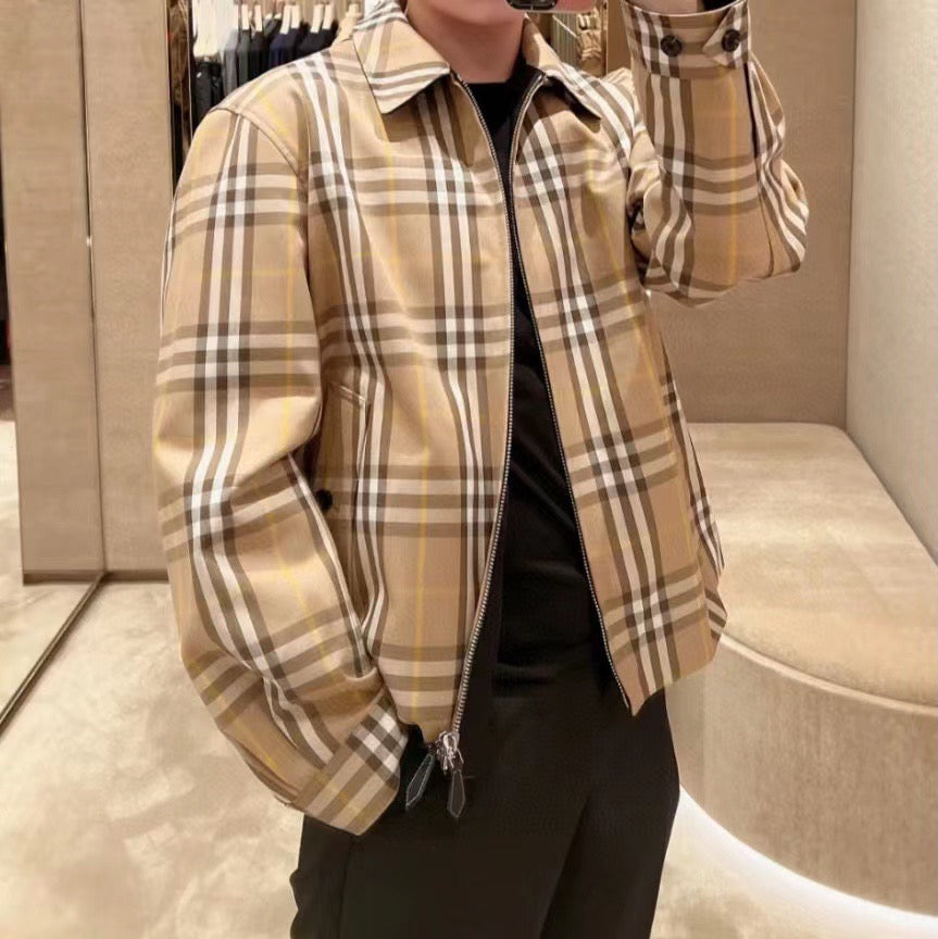 Chaqueta Burberry 22Fw reversible a cuadros CALIDAD ORIGINAL