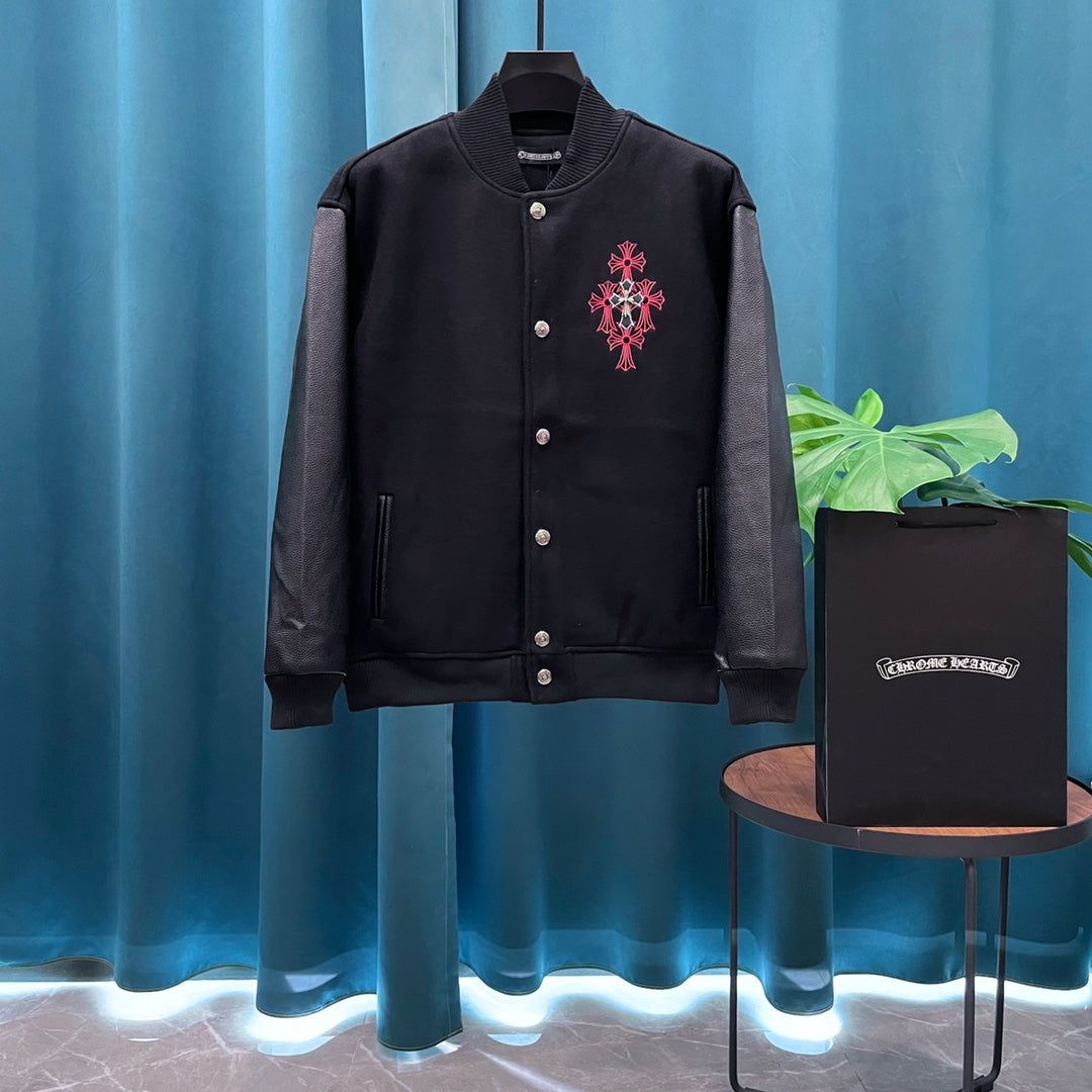 Chaqueta Chrome Hearts CH️ estilo béisbol chaqueta - Estilo B CALIDAD ORIGINAL