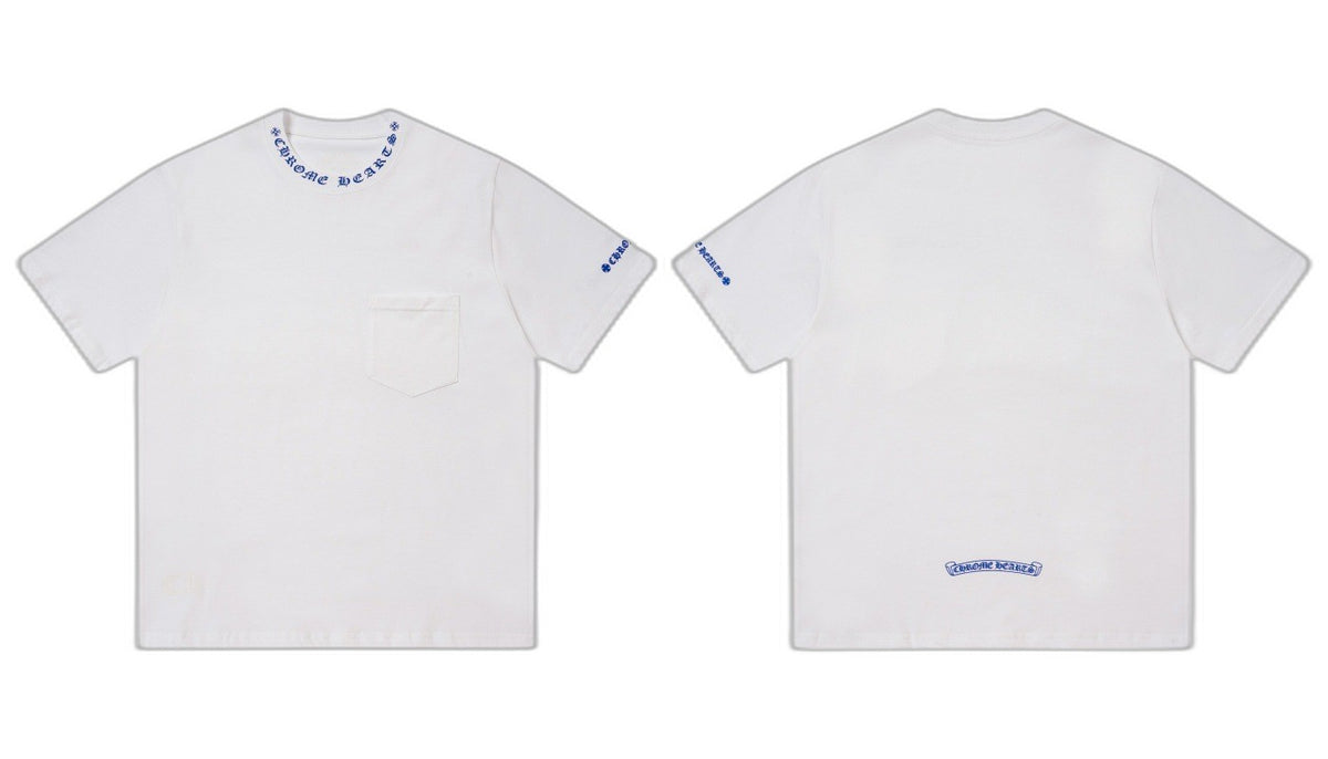 Chrome Hearts Logo Azul - Blanco - CALIDAD ORIGINAL