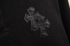Polera Manga Larga Chrome Hearts Croy Hearts cuero Label cruz Henry Collar waffle Gown manga larga polera CALIDAD ORIGINAL