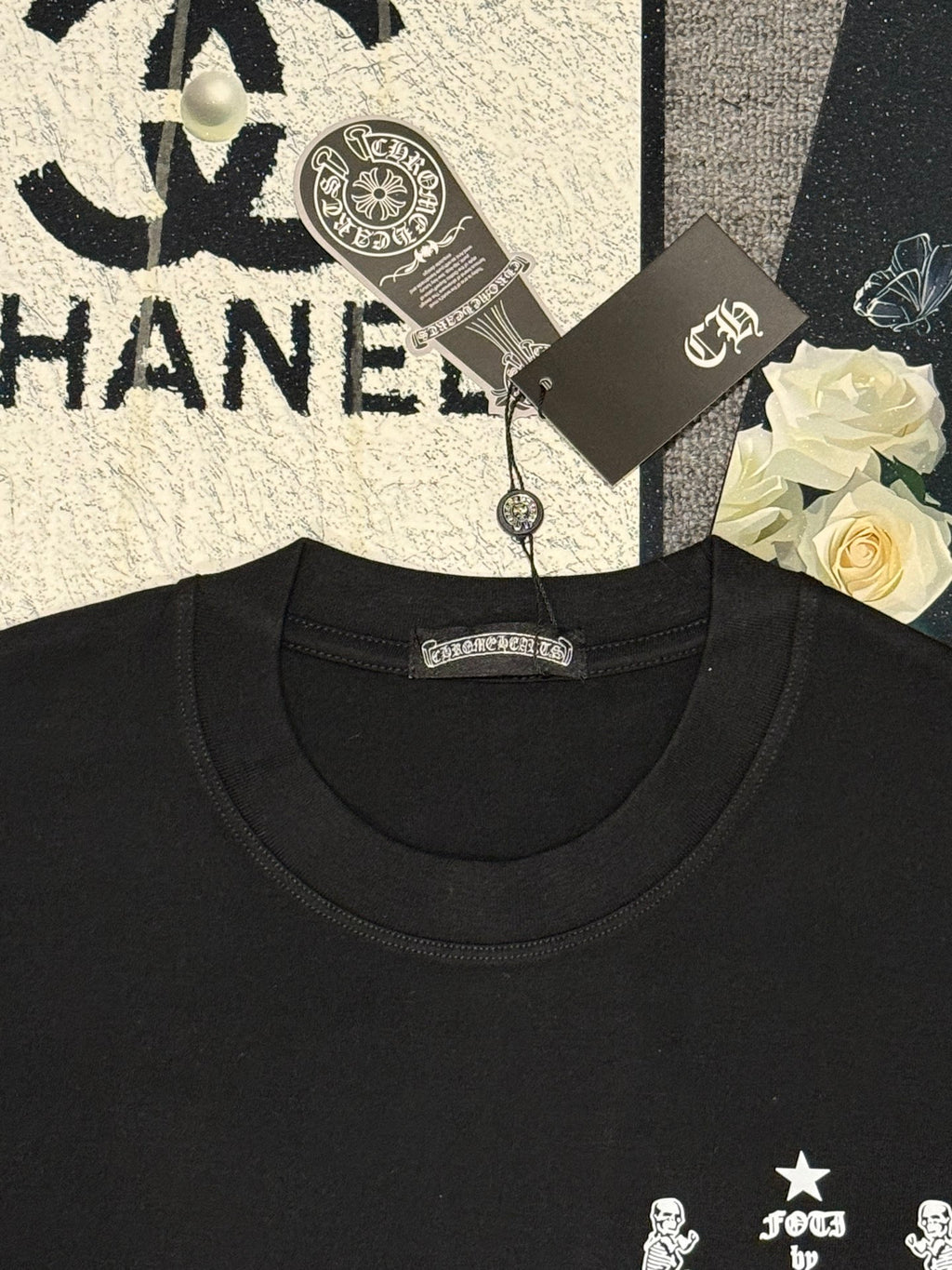 Polera Chrome Hearts Letras Sánscritas #YH025 CALIDAD ORIGINAL