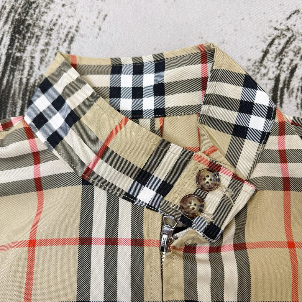 Chaqueta Burberry a cuadros stand-up collar chaqueta CALIDAD ORIGINAL
