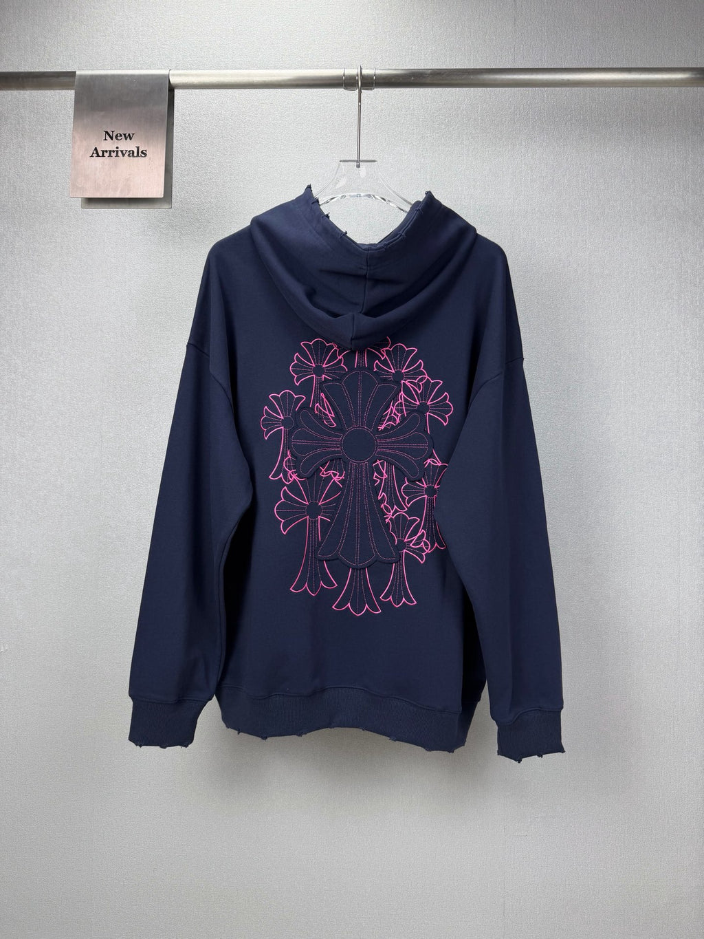 Sudadera Chrome Hearts 2026 nuevo bordado cruz logo Washed y desgastado para pareja con capucha CALIDAD ORIGINAL