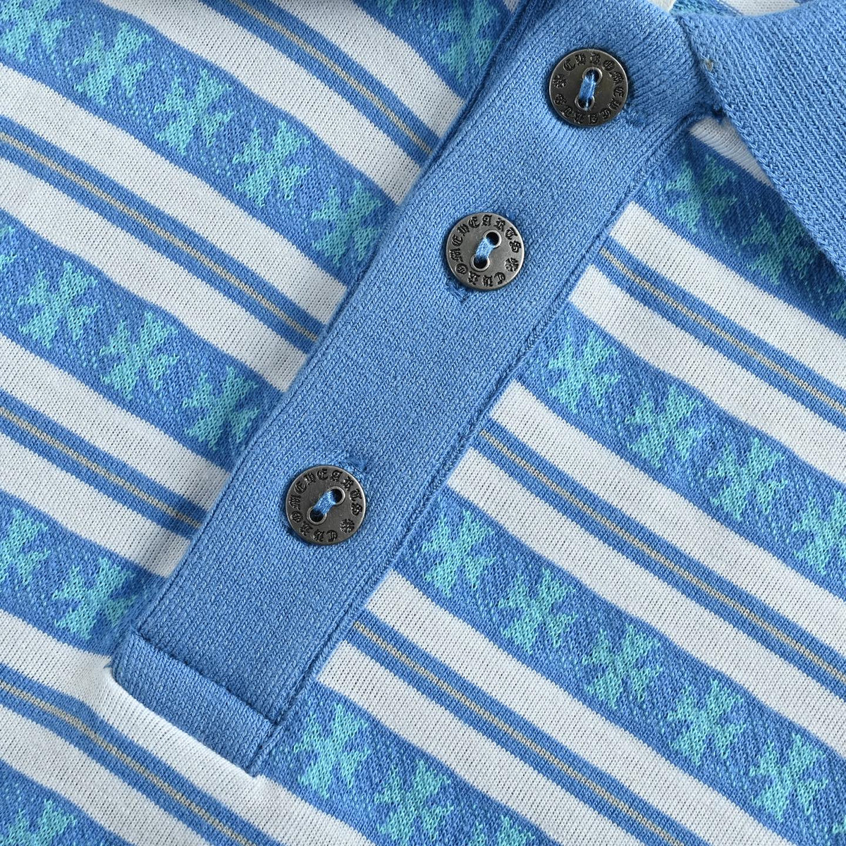 Polo Chrome Hearts Rayas Manga Larga - Estilo C CALIDAD ORIGINAL