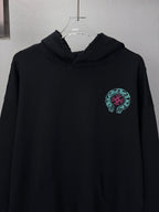 Sudadera Chrome Hearts 2026 nuevo bordado herradura logo Washed y desgastado para pareja con capucha - Estilo B CALIDAD ORIGINAL