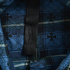 Bolso Chrome Hearts all-over a cuadros cruz estampado manga larga camisa CALIDAD ORIGINAL