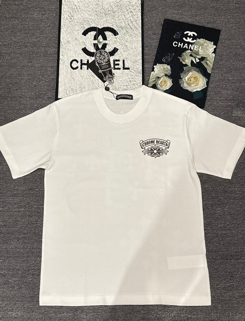 Polera Chrome Hearts Letras Sánscritas #YH024 - Estilo B CALIDAD ORIGINAL