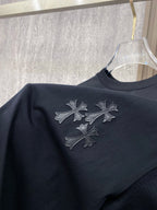 Polera Chrome Hearts 26SS verano nuevo cuello redondo manga corta polera CALIDAD ORIGINAL