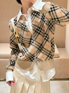 Chaqueta Burberry 25Fw a cuadros lana CALIDAD ORIGINAL