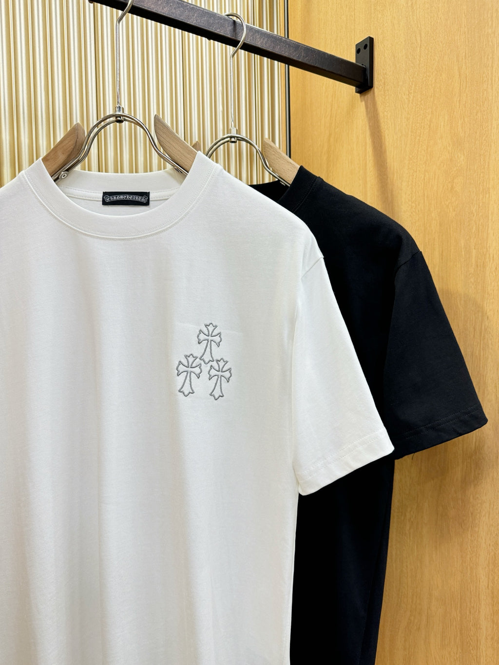Polera Chrome Hearts 26SS verano nuevo cuello redondo manga corta polera - Estilo E CALIDAD ORIGINAL