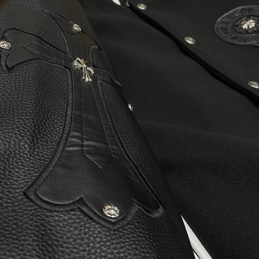 Chaqueta Chrome Hearts CH️ 2024 primavera/verano de pasarela estilo béisbol chaqueta - Estilo B CALIDAD ORIGINAL
