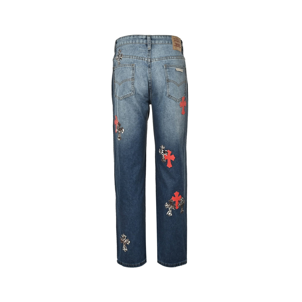 Pantalón Chrome Hearts Jeans Cruz Bordada CALIDAD ORIGINAL