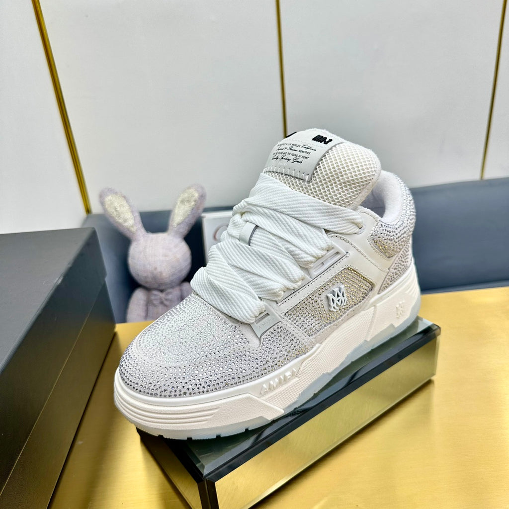 Amiri MA-1 Crystal – Blanco/Plateado