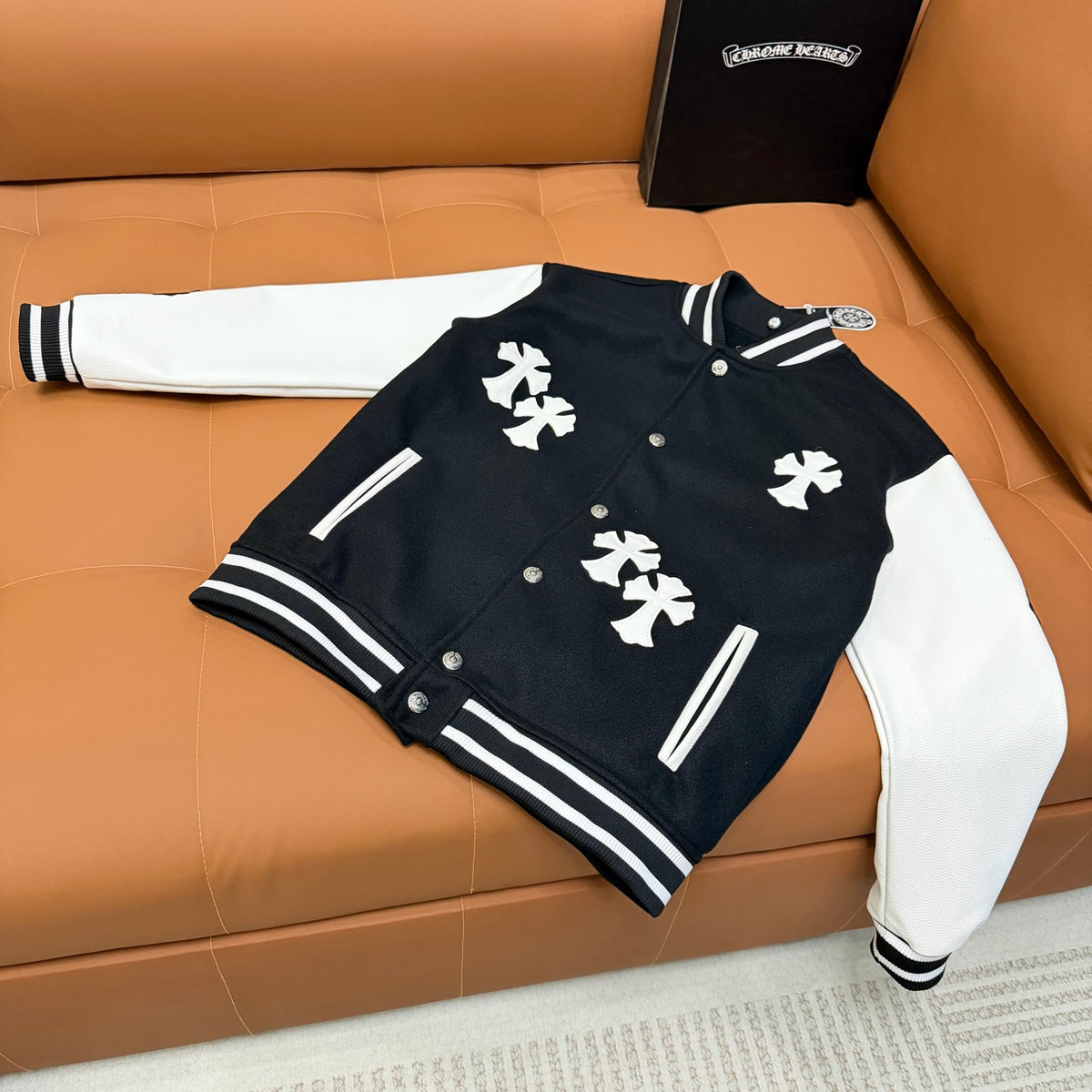 Chaqueta Chrome Hearts CH️ estilo béisbol chaqueta - Estilo C CALIDAD ORIGINAL
