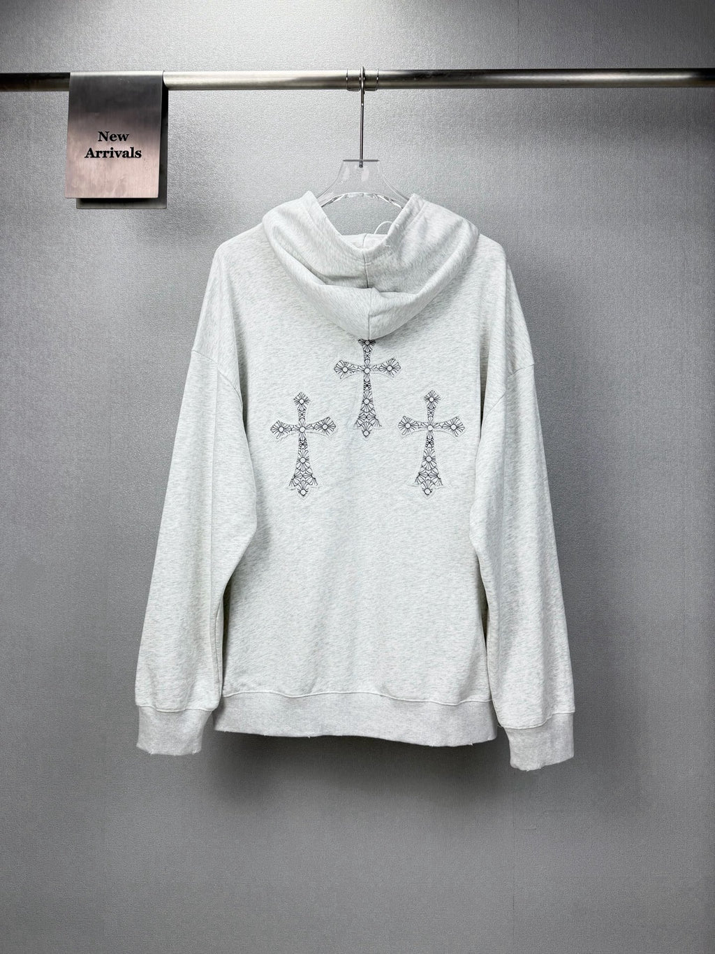Sudadera Chrome Hearts 2026 nuevo bordado cruz logo Washed y desgastado para pareja con capucha - Estilo C CALIDAD ORIGINAL