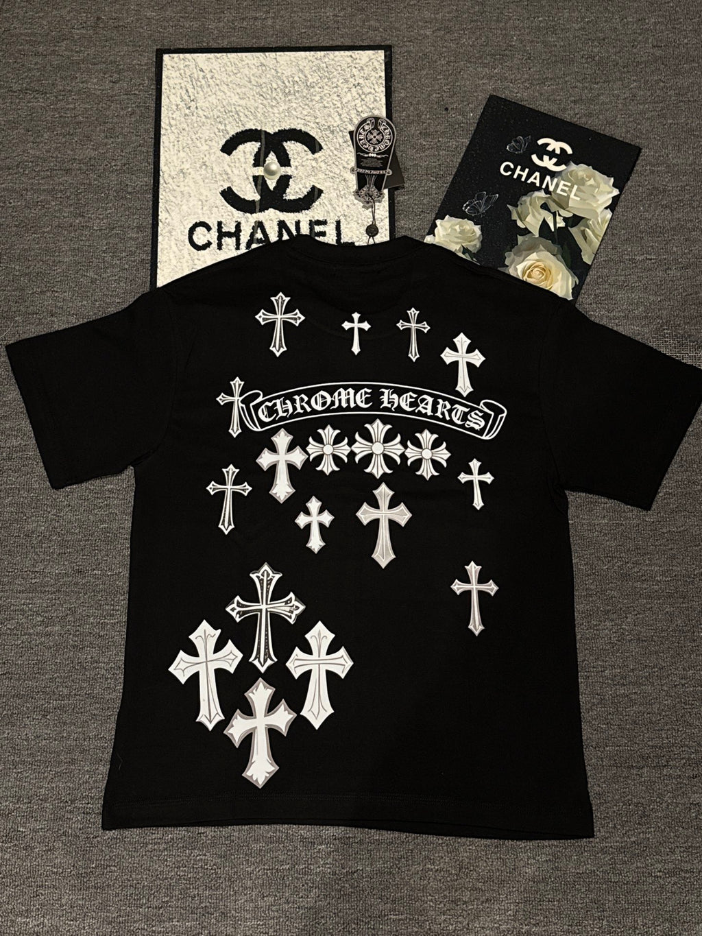Polera Chrome Hearts Letras Sánscritas #YH024 CALIDAD ORIGINAL