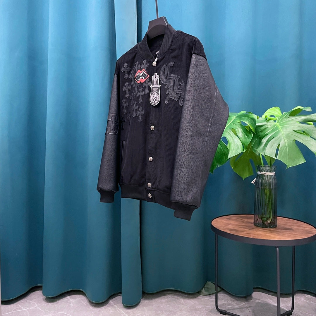 Chaqueta Chrome Hearts CH️ 2024 primavera/verano de pasarela estilo béisbol chaqueta - Estilo D CALIDAD ORIGINAL