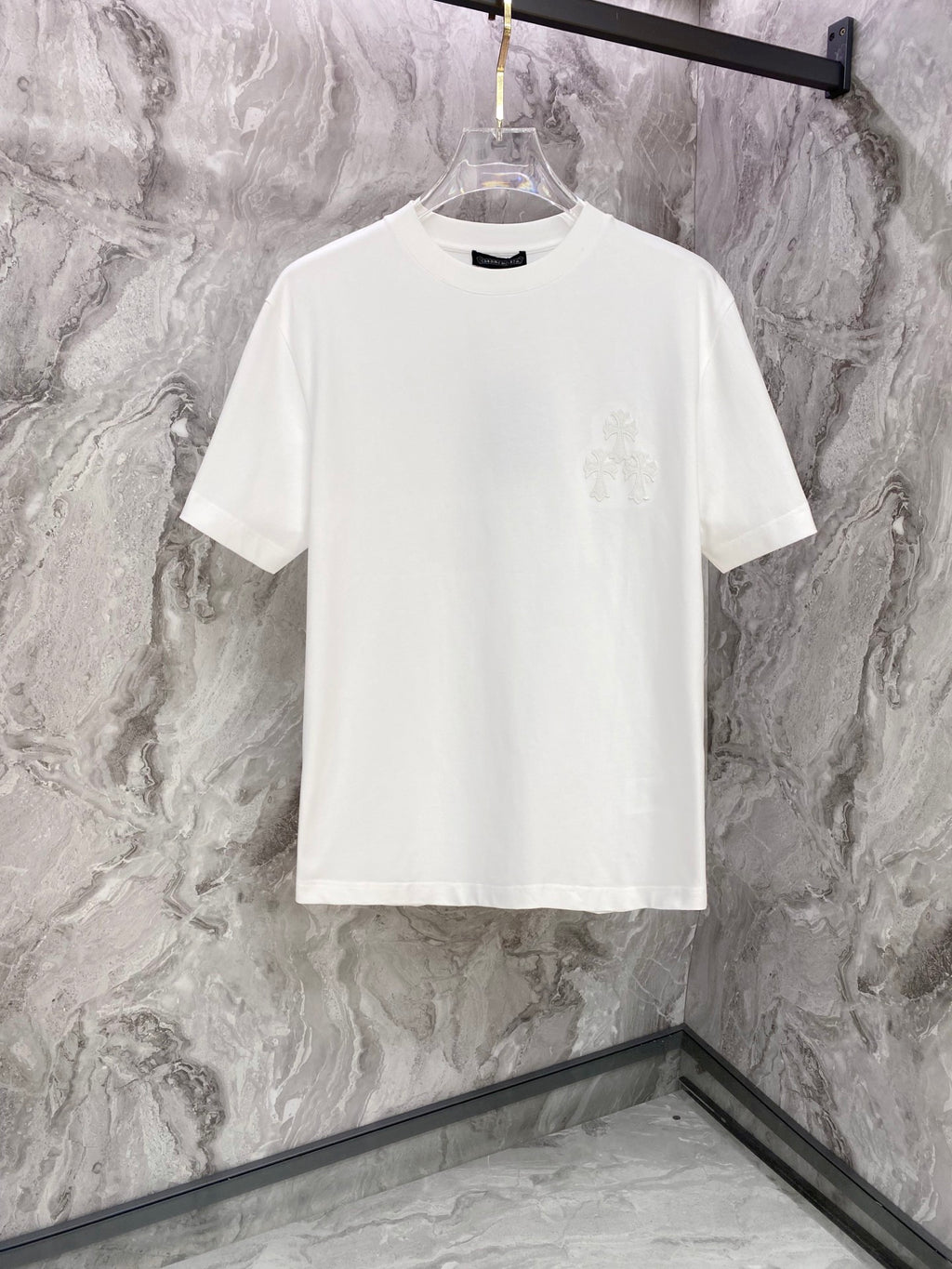 Polera Chrome Hearts 26SS verano nuevo cuello redondo manga corta polera - Estilo D CALIDAD ORIGINAL