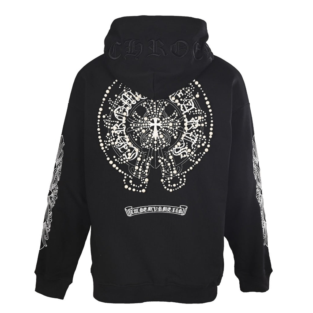 Sudadera Chrome Hearts perla cruz bordado sudadera con capucha - Estilo B CALIDAD ORIGINAL