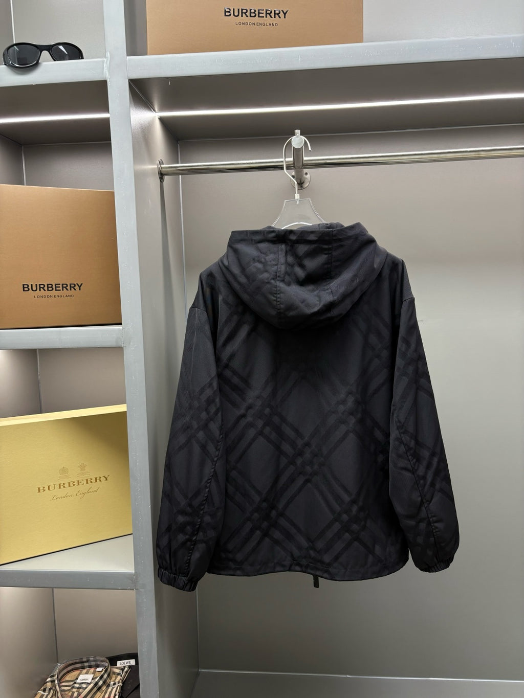 Chaqueta Burberry Jacquard Twill ecuestre bordado chaqueta CALIDAD ORIGINAL