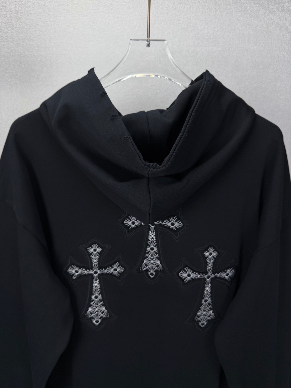 Sudadera Chrome Hearts 2026 nuevo bordado cruz logo Washed y desgastado para pareja con capucha - Estilo D CALIDAD ORIGINAL