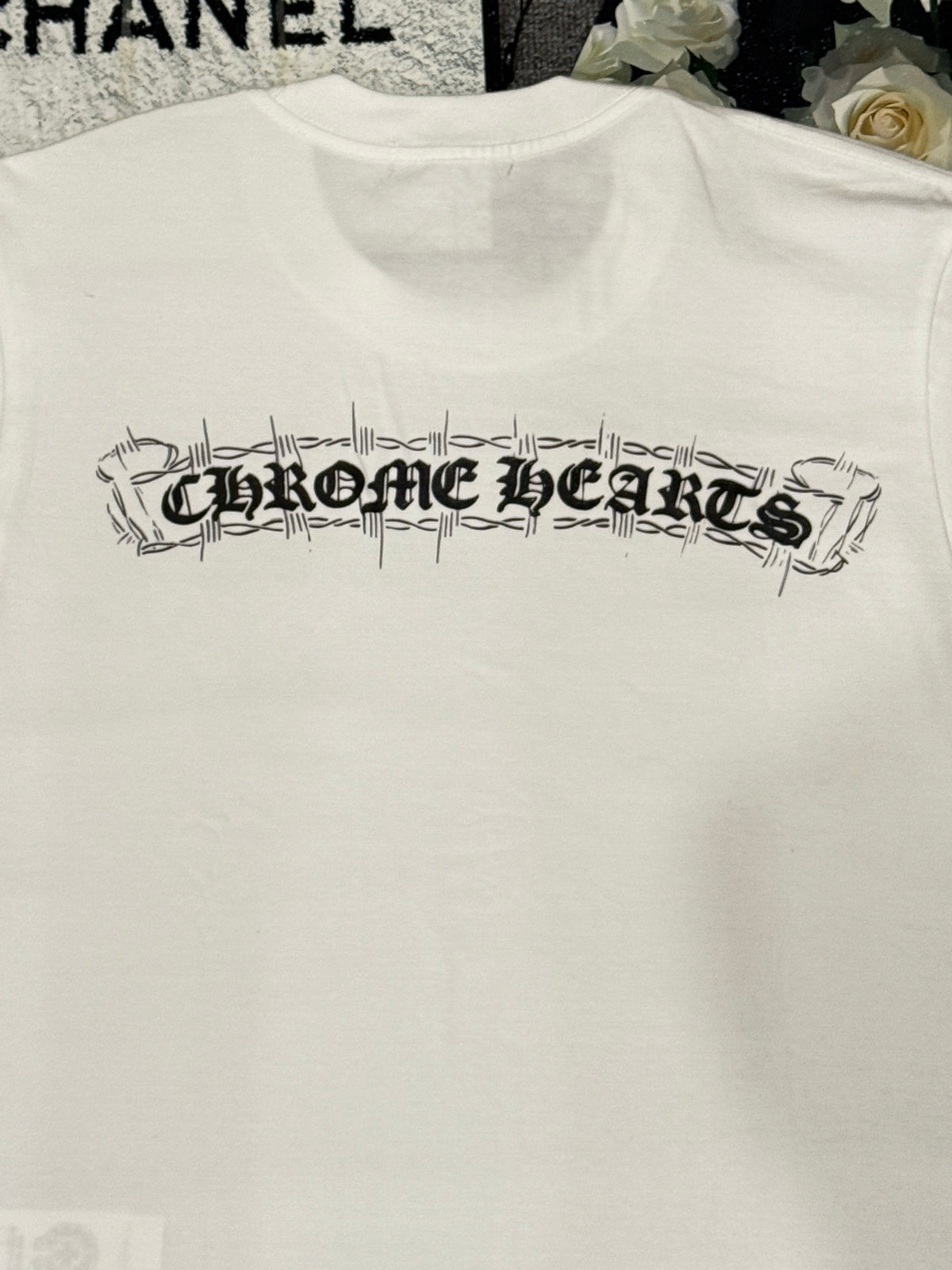 Polera Chrome Hearts Letras Sánscritas #YH027 - Estilo B CALIDAD ORIGINAL