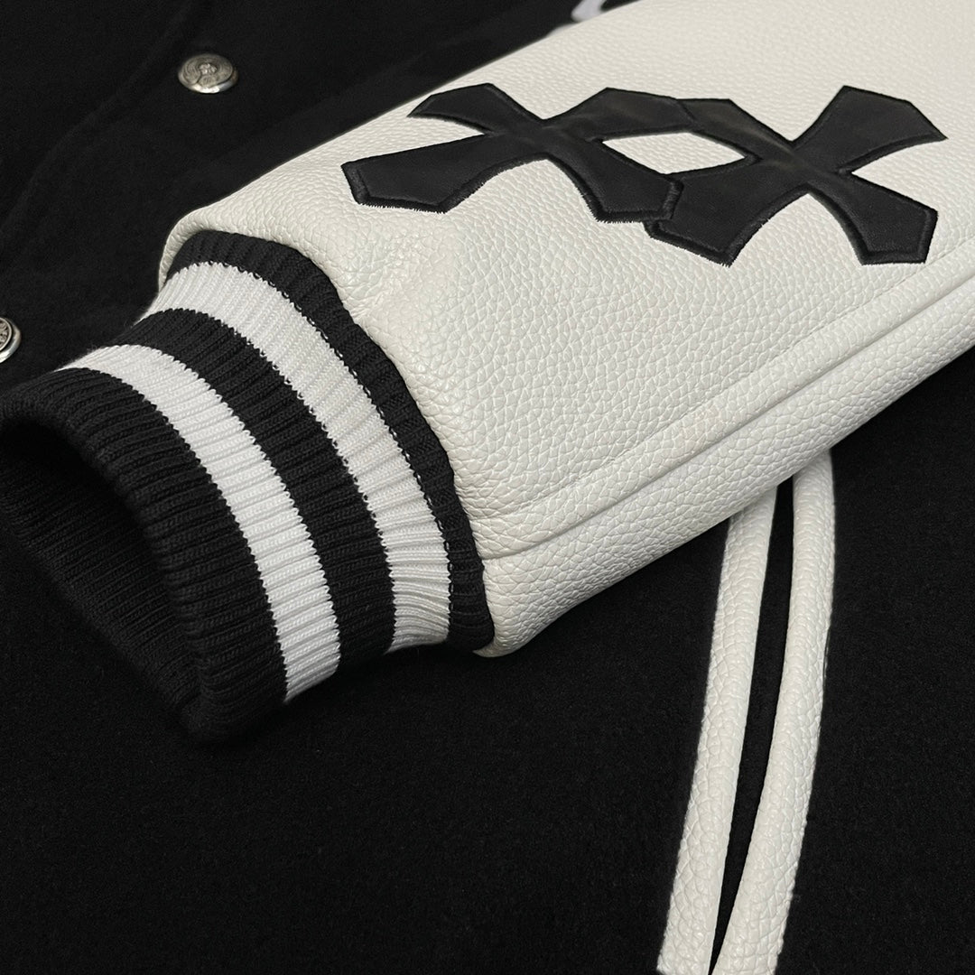 Chaqueta Chrome Hearts CH️ estilo béisbol chaqueta - Estilo D CALIDAD ORIGINAL