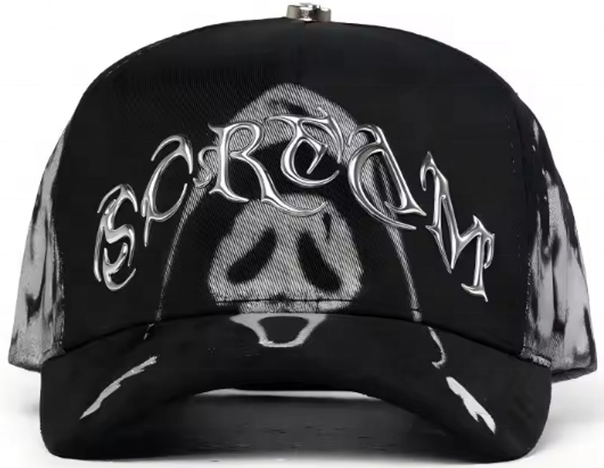 Gorra Cara fantasma estilo Scream