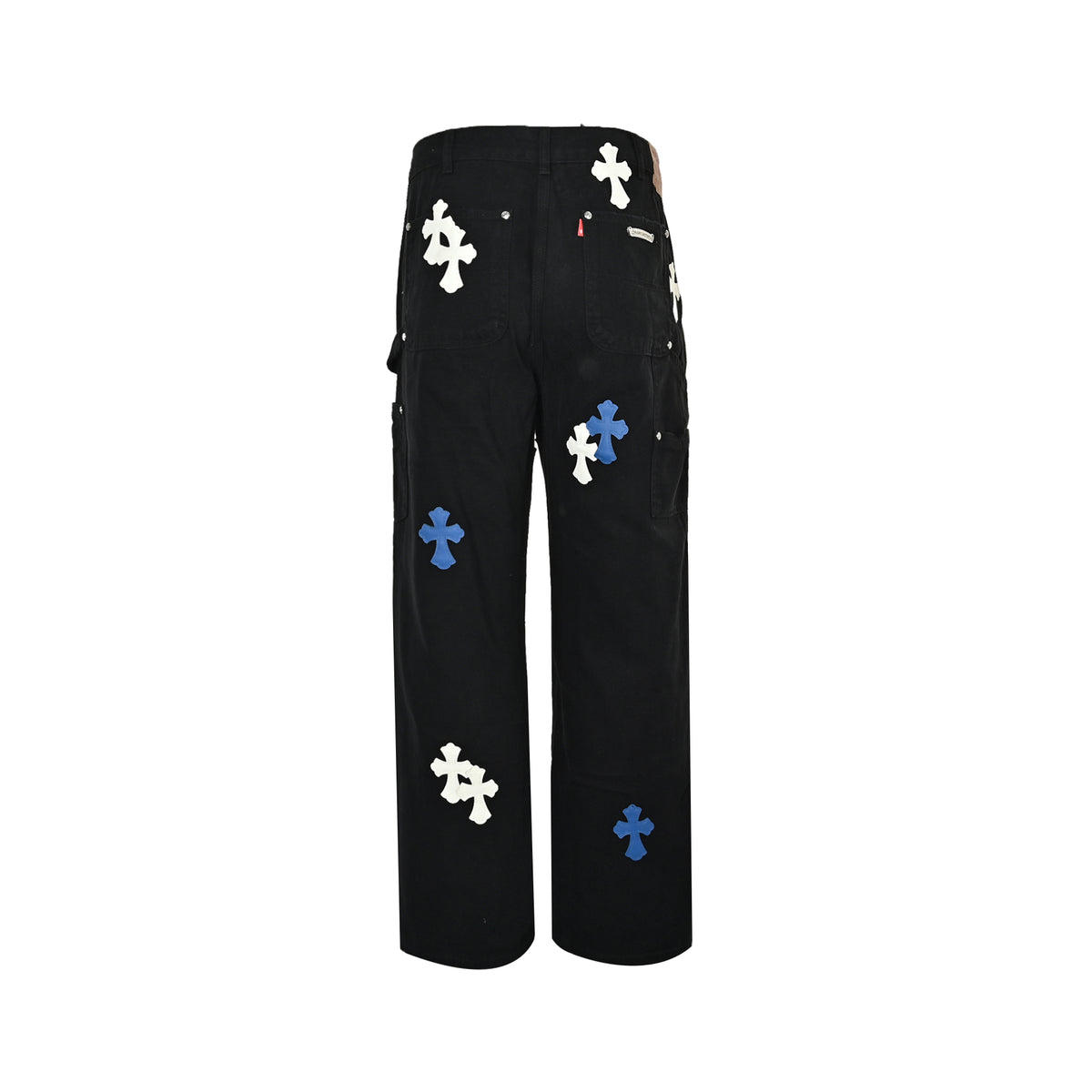 Pantalón Chrome Hearts cuero cruz con estampado de cargo jeans CALIDAD ORIGINAL
