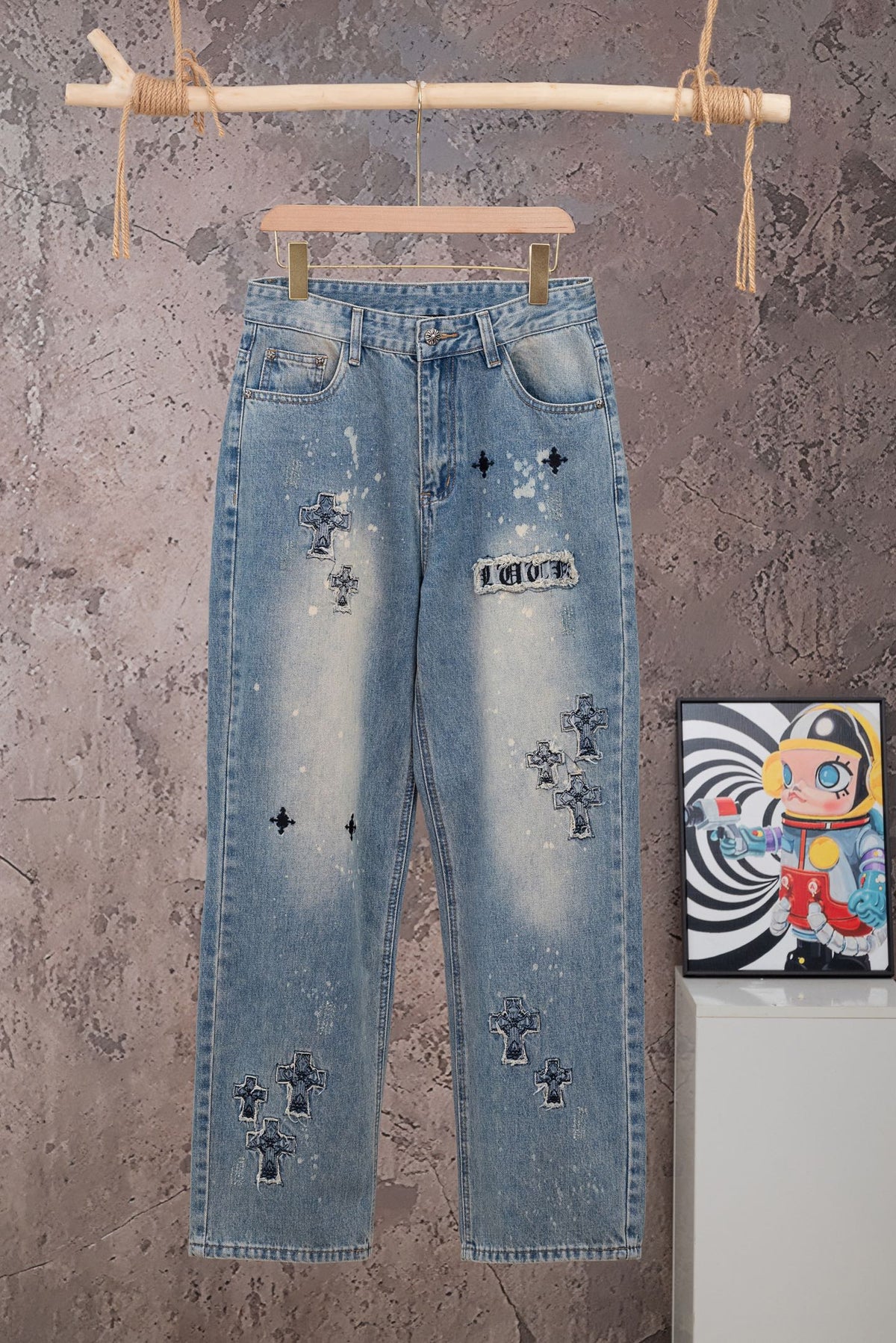 Pantalón Chrome Hearts #498322 CALIDAD ORIGINAL
