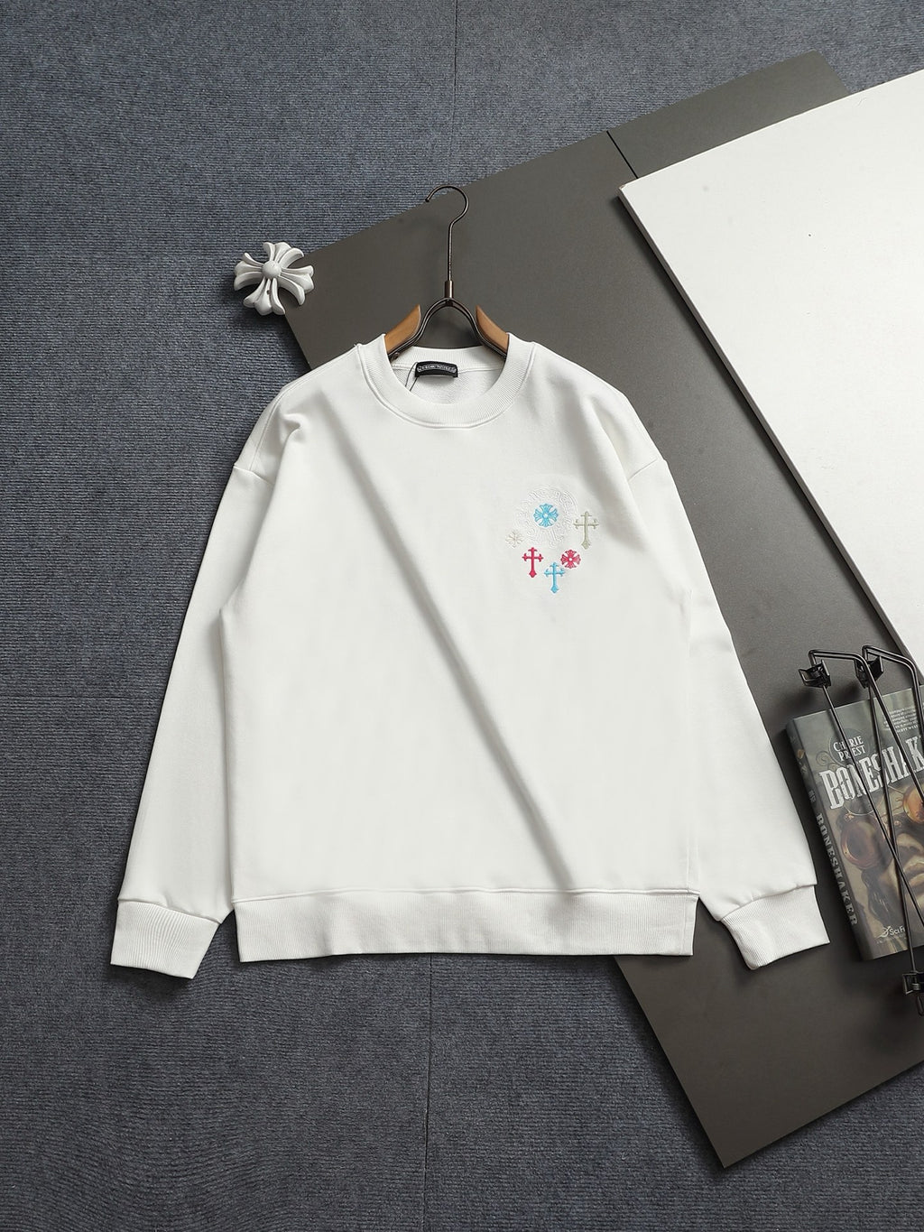 Sudadera Chrome Hearts 2026 cruz bordado verano nuevo Arrival Original Counter American lavado ácido desgastado CALIDAD ORIGINAL