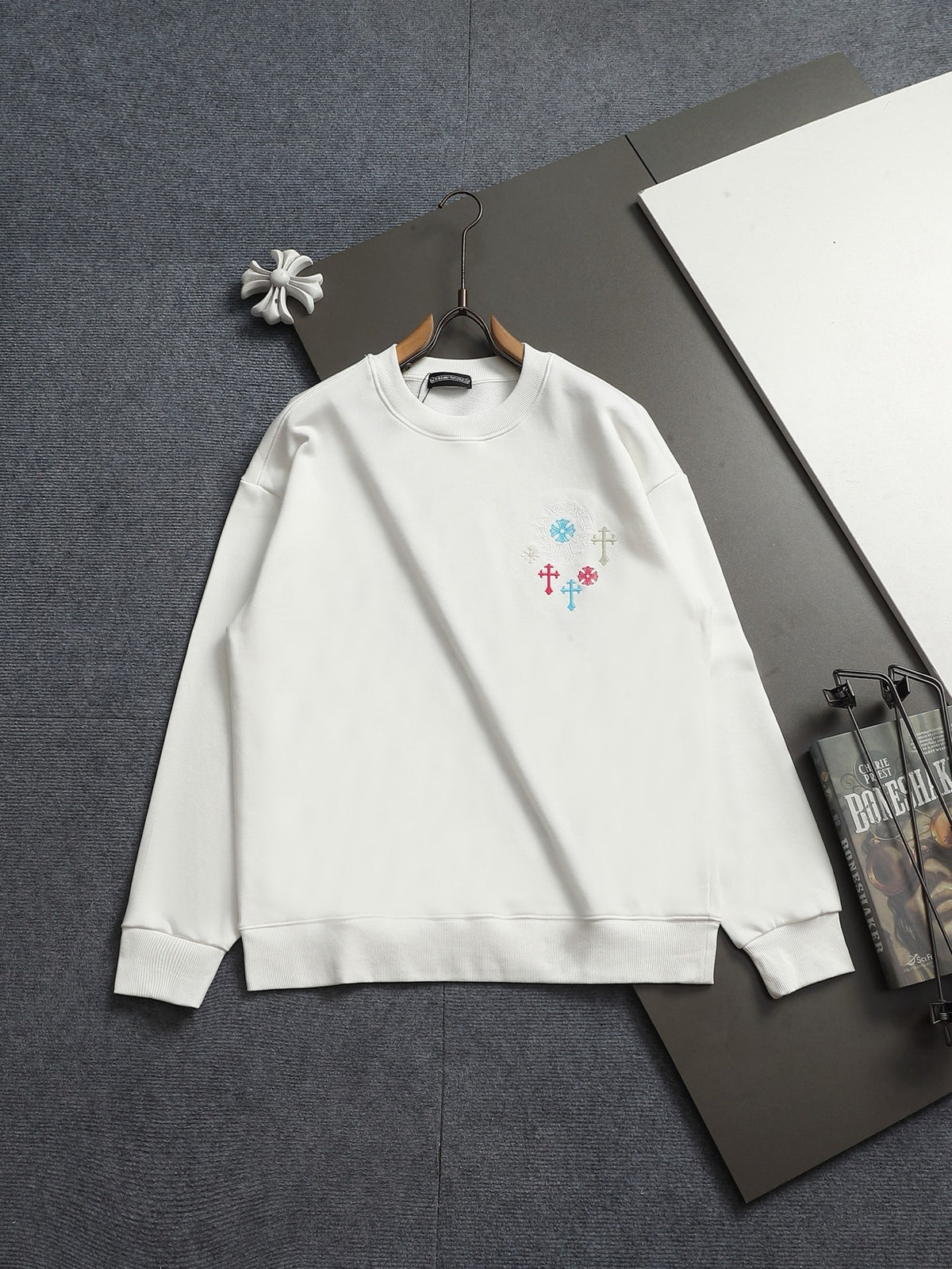 Sudadera Chrome Hearts 2026 cruz bordado verano nuevo Arrival Original Counter American lavado ácido desgastado CALIDAD ORIGINAL