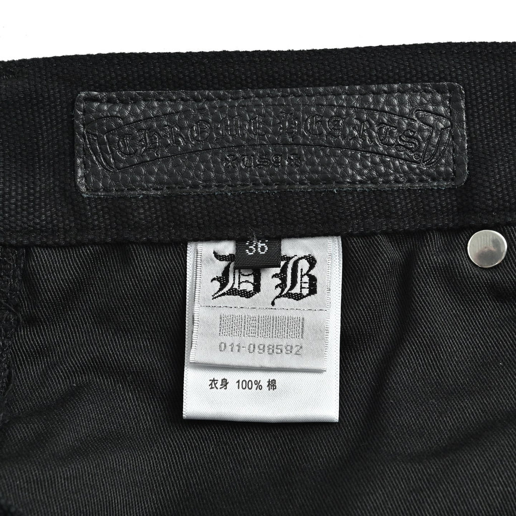 Pantalón Chrome Hearts cuero cruz con estampado de cargo jeans CALIDAD ORIGINAL