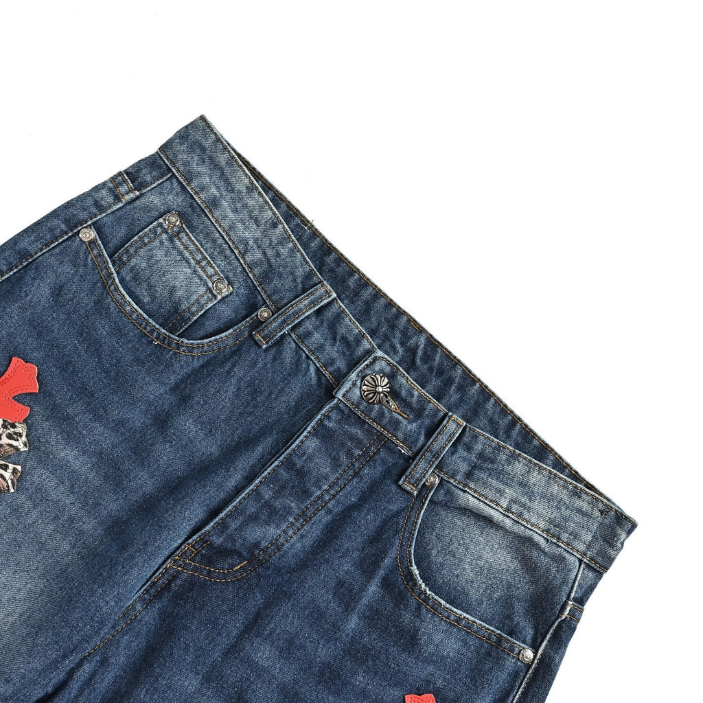 Pantalón Chrome Hearts Jeans Cruz Bordada CALIDAD ORIGINAL