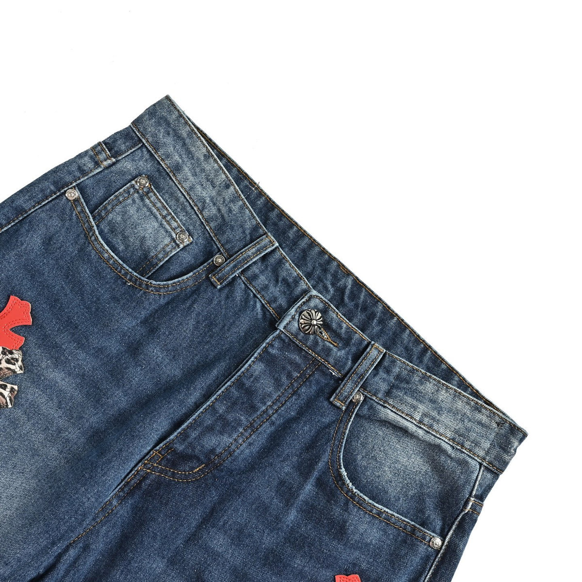 Pantalón Chrome Hearts Jeans Cruz Bordada CALIDAD ORIGINAL
