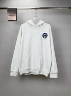 Sudadera Chrome Hearts 2026 nuevo degradé Toothbrush bordado herradura logo Washed y desgastado para pareja con capucha CALIDAD ORIGINAL