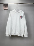 Sudadera Chrome Hearts 2026 nuevo bordado herradura colorido sánscrito logo Washed y desgastado para pareja con capucha CALIDAD ORIGINAL