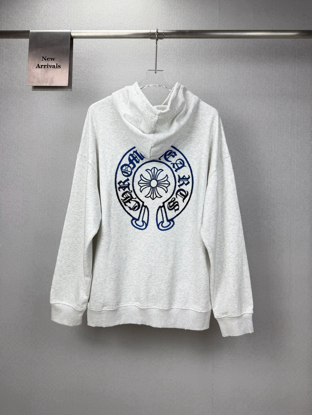 Sudadera Chrome Hearts 2026 nuevo degradé Toothbrush bordado herradura logo Washed y desgastado para pareja con capucha CALIDAD ORIGINAL