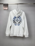 Sudadera Chrome Hearts 2026 nuevo degradé Toothbrush bordado herradura logo Washed y desgastado para pareja con capucha CALIDAD ORIGINAL
