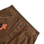 Pantalón Chrome Hearts cuero cruz con estampado de cargo jeans - Estilo B CALIDAD ORIGINAL