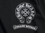 Prenda Chrome Hearts cruz y herradura estampado de logo cuello redondo manga larga - Estilo B CALIDAD ORIGINAL