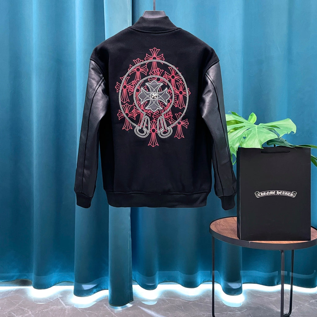 Chaqueta Chrome Hearts CH️ estilo béisbol chaqueta - Estilo B CALIDAD ORIGINAL