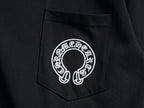 Prenda Chrome Hearts cruz y herradura estampado de logo cuello redondo manga larga - Estilo D CALIDAD ORIGINAL