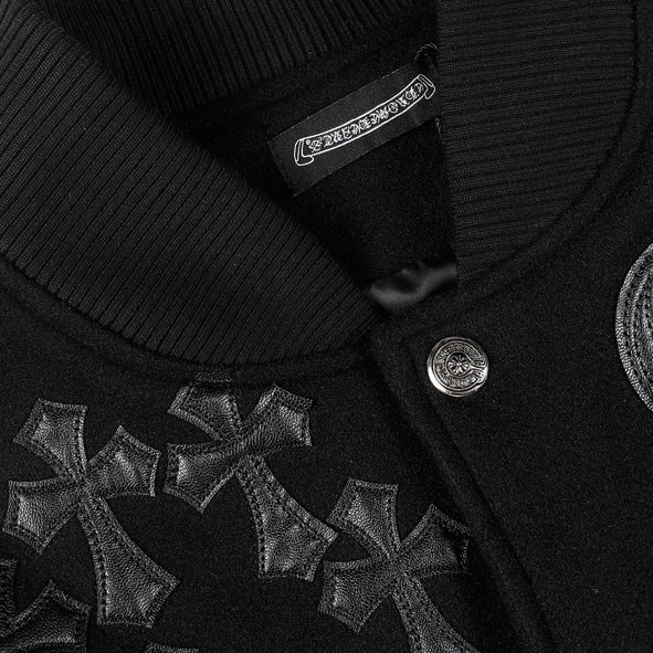 Chaqueta Chrome Hearts CH️ 2024 primavera/verano de pasarela estilo béisbol chaqueta CALIDAD ORIGINAL