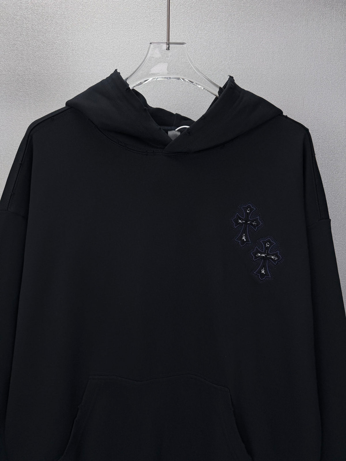 Sudadera Chrome Hearts 2026 nuevo bordado cruz logo Washed y desgastado para pareja con capucha - Estilo D CALIDAD ORIGINAL