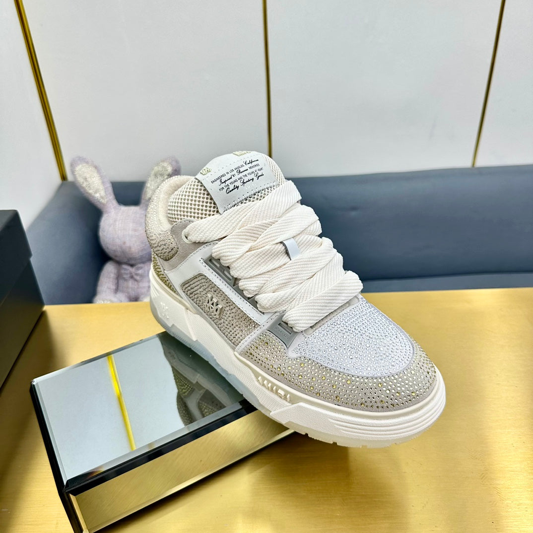 Amiri MA-1 Crystal – Beige/Dorado